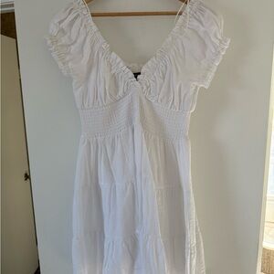 Dynamite White Ruffled Mini Dress